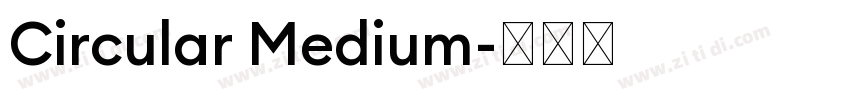Circular Medium字体转换